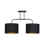 Nowodvorski Lampa przysufitowa ALICE M 25W only LED 50/60Hz - Tkanina - Czarno-złoty