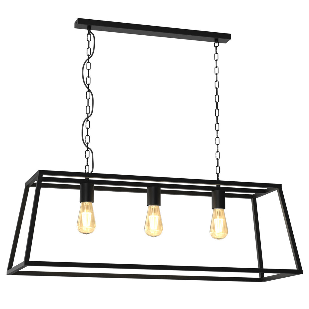 ceiling lamp Frame trapeze 3xE27 (colour black matt)