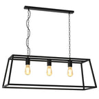 ceiling lamp Frame trapeze 3xE27 (colour black matt)