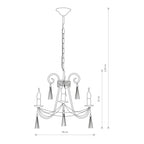 Nowodvorski Żyrandol TWIST 10W only LED 50/60Hz - Stal lakierowana - Biały 4983