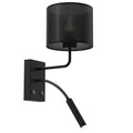 Luminex Kinkiet Loft G9+E27, klosz cylindryczny śr. 180, wys. 150 czarny 1xG9+1xE27 - Stal - Czarny LX-5232