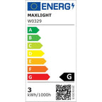 Maxlight Kinkiet Retro - Aluminium + alabaster + akryl - Czarny W0329