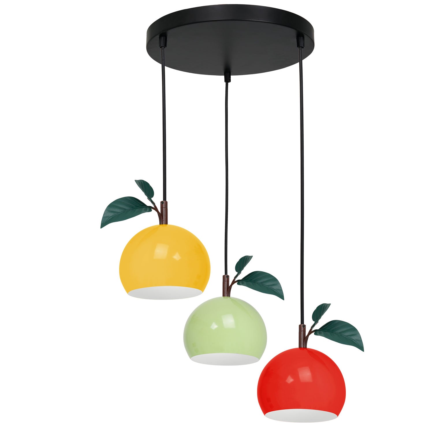 żyrandol Apple mix - black ceiling base 3xE27