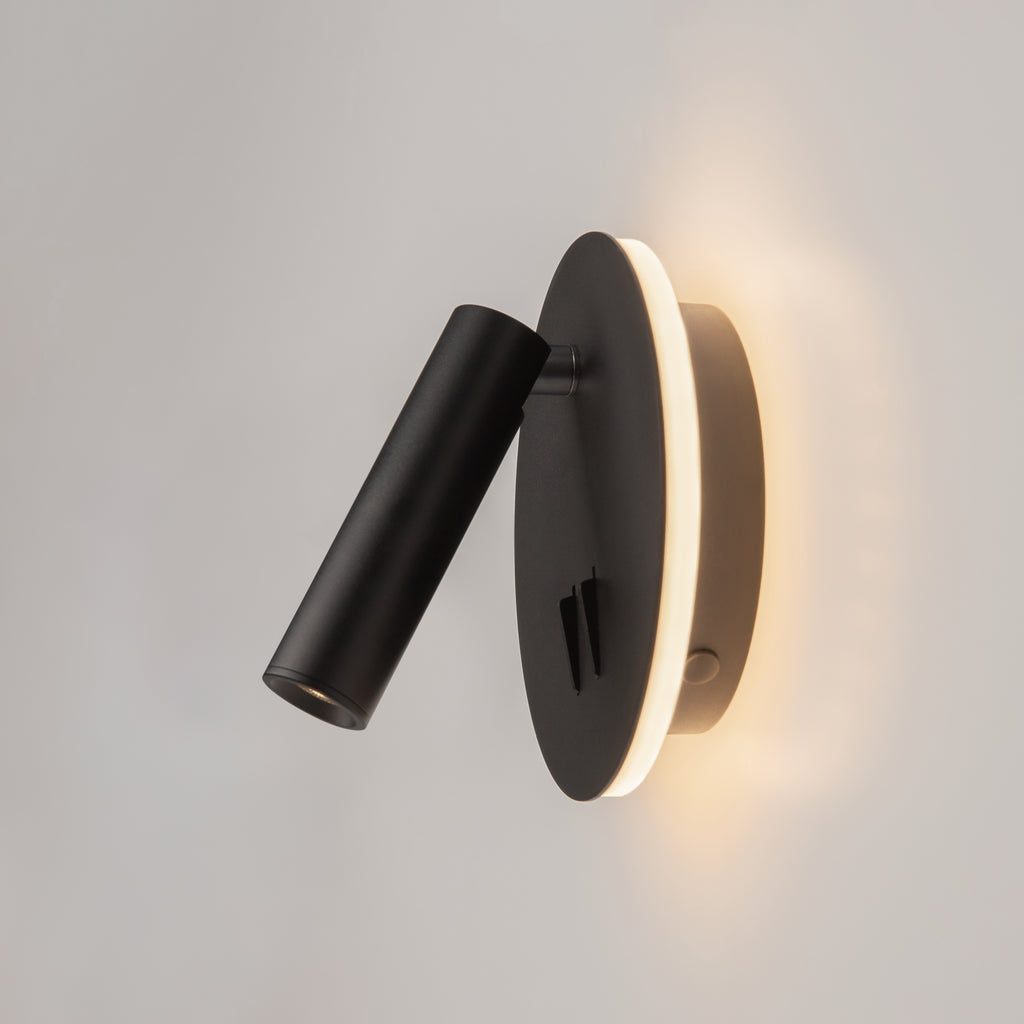 Maytoni Kinkiet Ios 176 - Aluminium - Czarny C176-WL-01-6W-B
