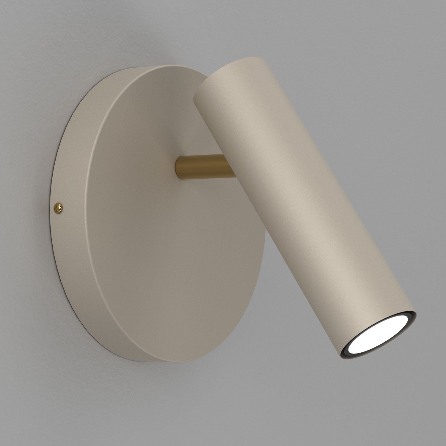 kinkiet/spot round Axion beige/gold 1xGU10