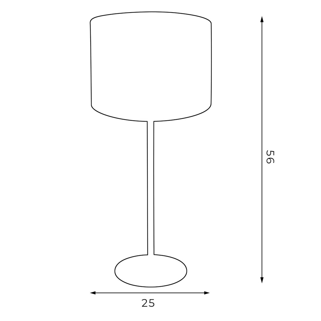 lampka gab. Arden H 58 black, cylinder shade dia 250, h 170 green/gold 1xE27
