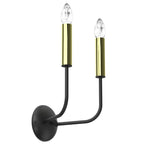 kinkiet Akasya black/gold 2xE14
