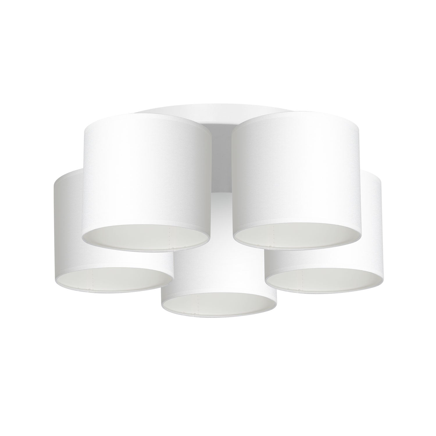 plafon Arden white, cylinder shade white 5xE27
