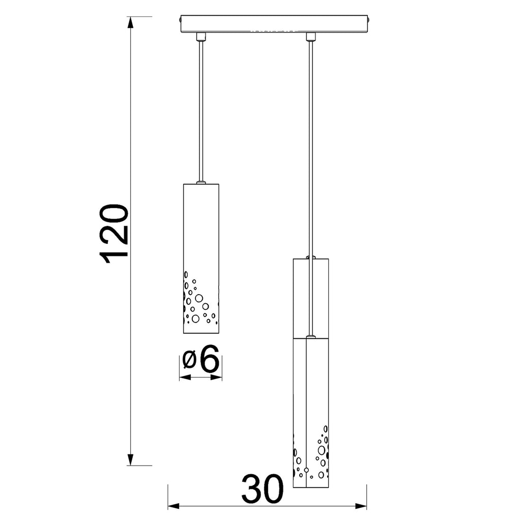 żyrandol Tibia Buble plate dia 300 mm beige 3xGU10