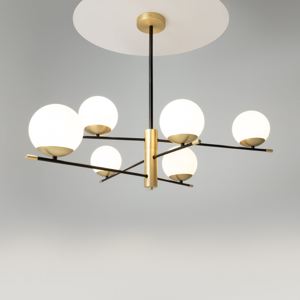 Maytoni Lampa wisząca Nostalgia - Metal - Czarny MOD048PL-06G