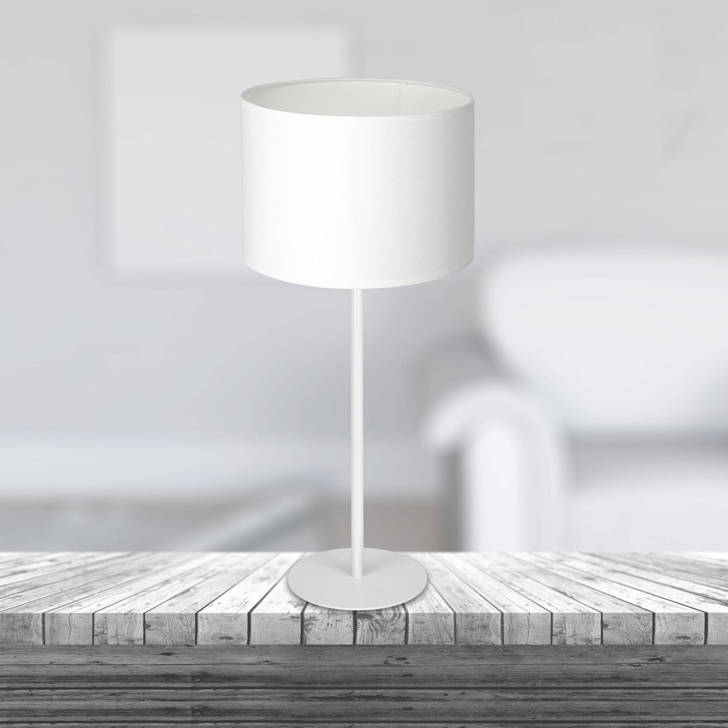 lampka gab. Arden H 58 white, cylinder shade dia 250, h 170 white 1xE27