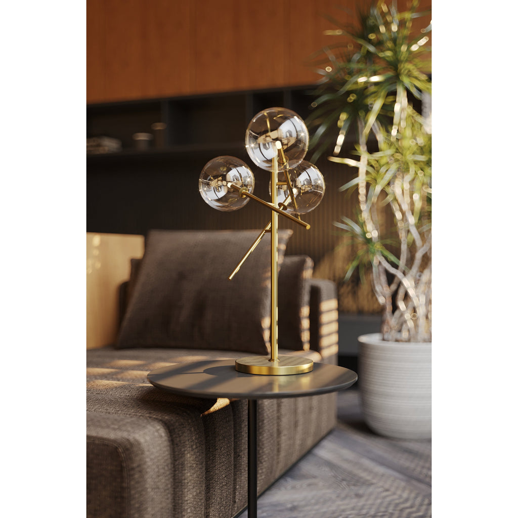 Maxlight Lampa stołowa Lollipop - Metal + szkło - Mosiądz T0035