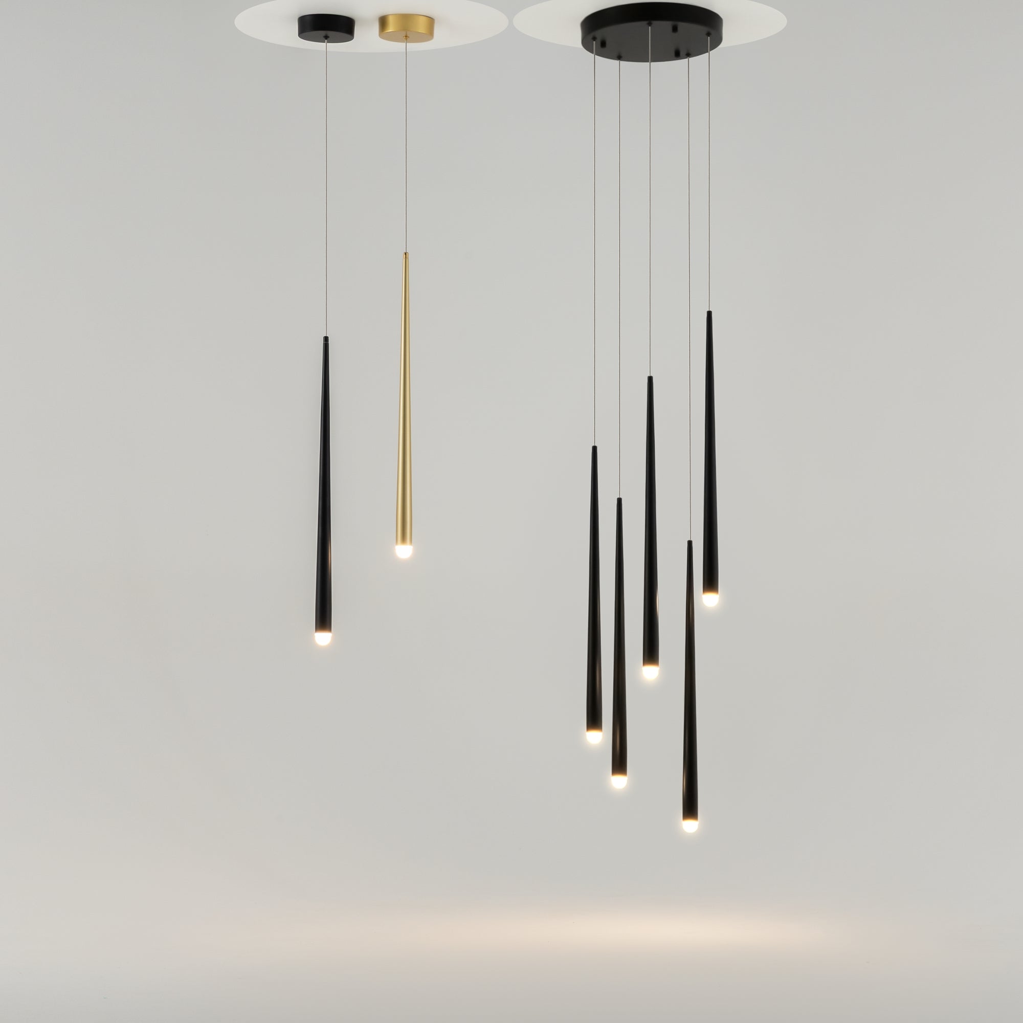 Maytoni Lampa wisząca Cascade - Aluminium - Czarny MOD132PL-L30BK