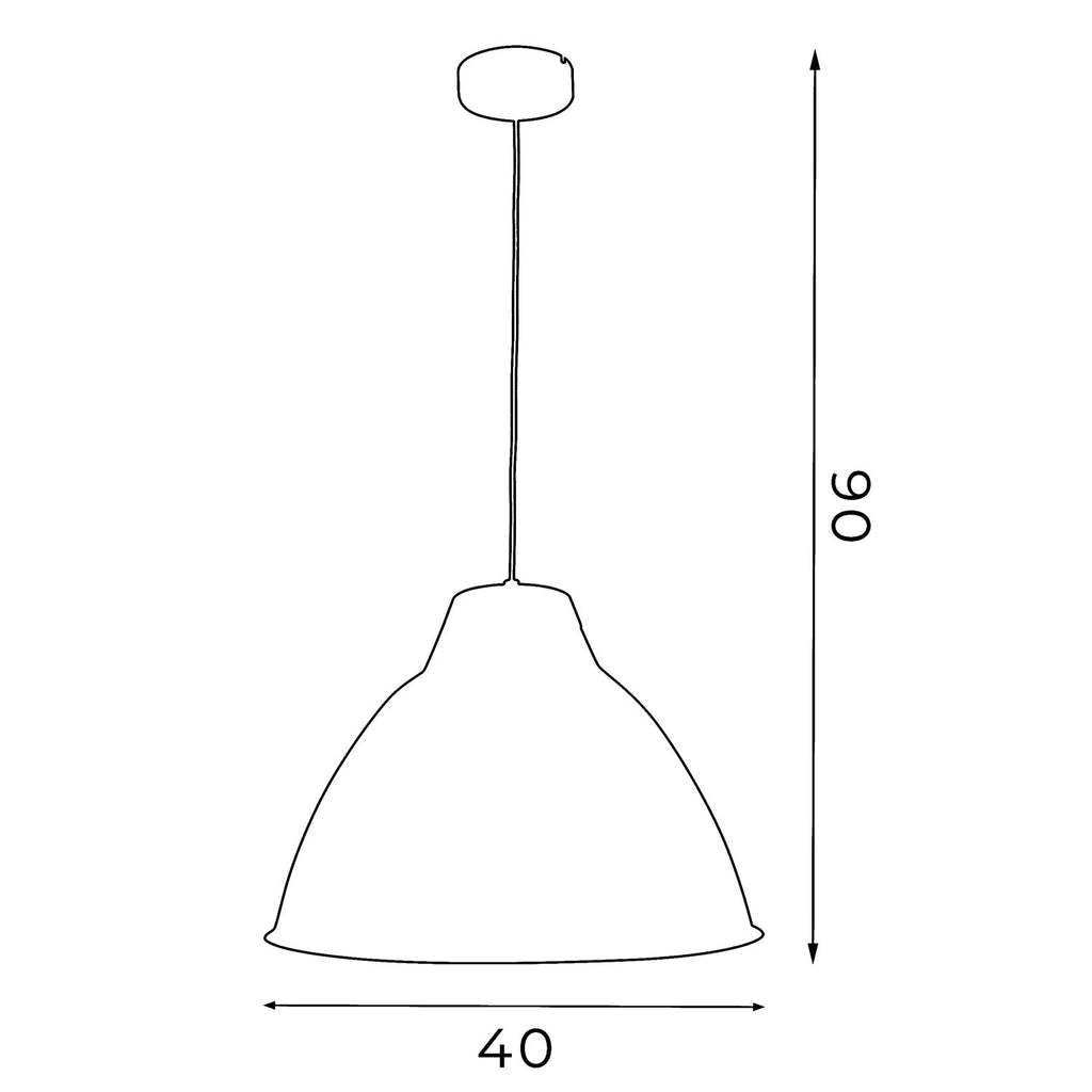 żyrandol Skal black 1xE27
