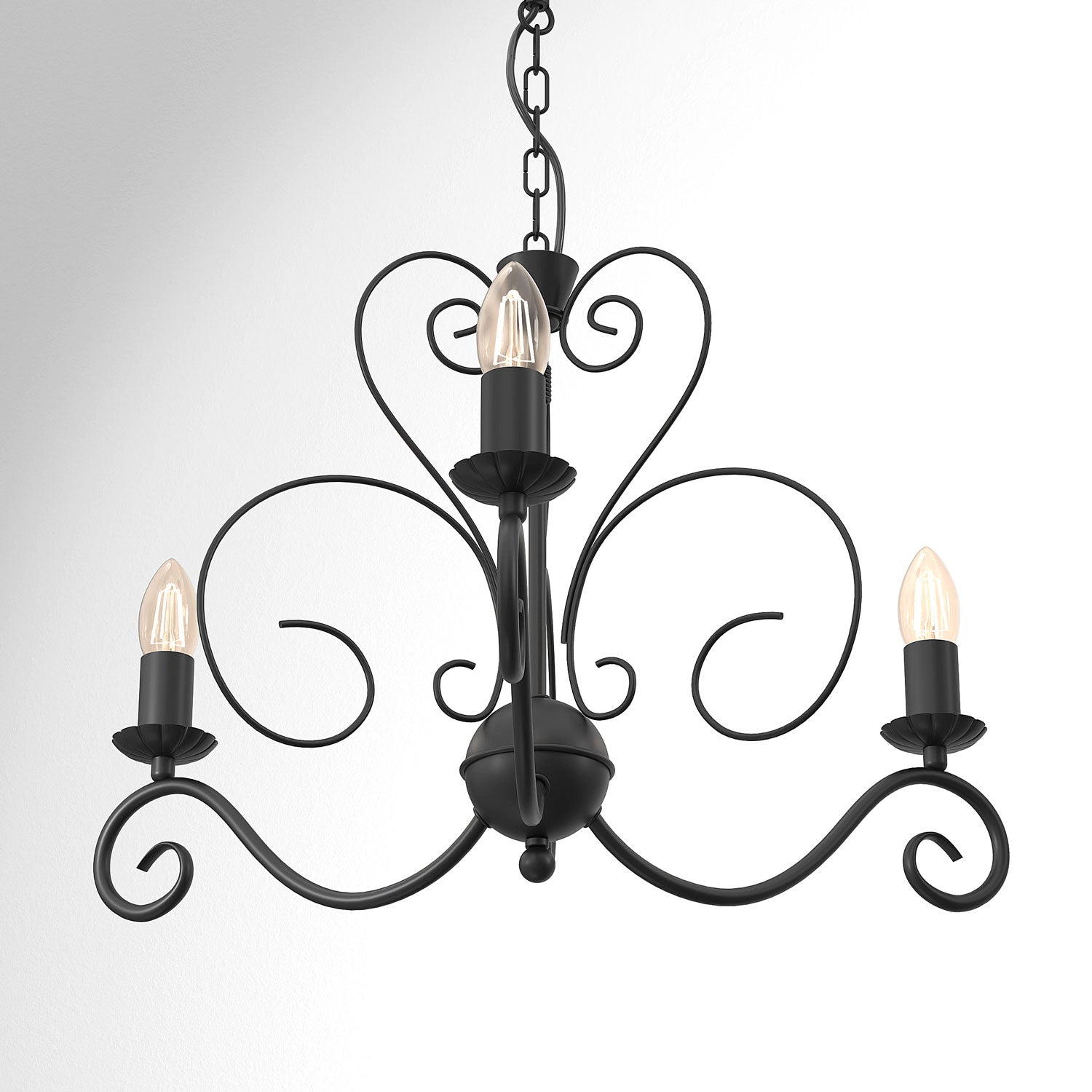 żyrandol Mauro black 3xE14