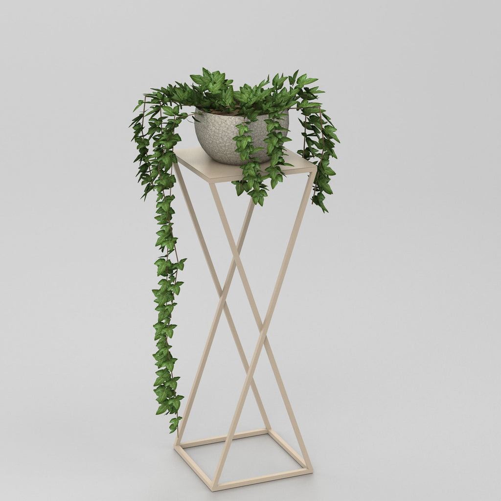 Flower stand Column B 700x240x240 beige