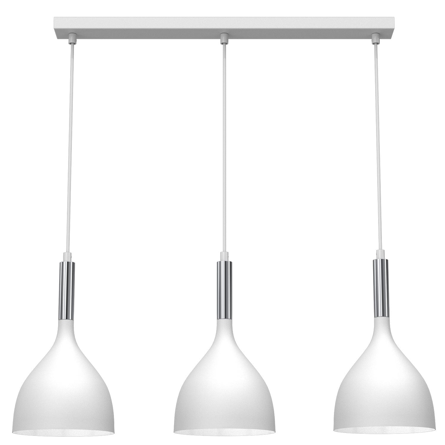 żyrandol line bar Noak white/chrome 3xE27