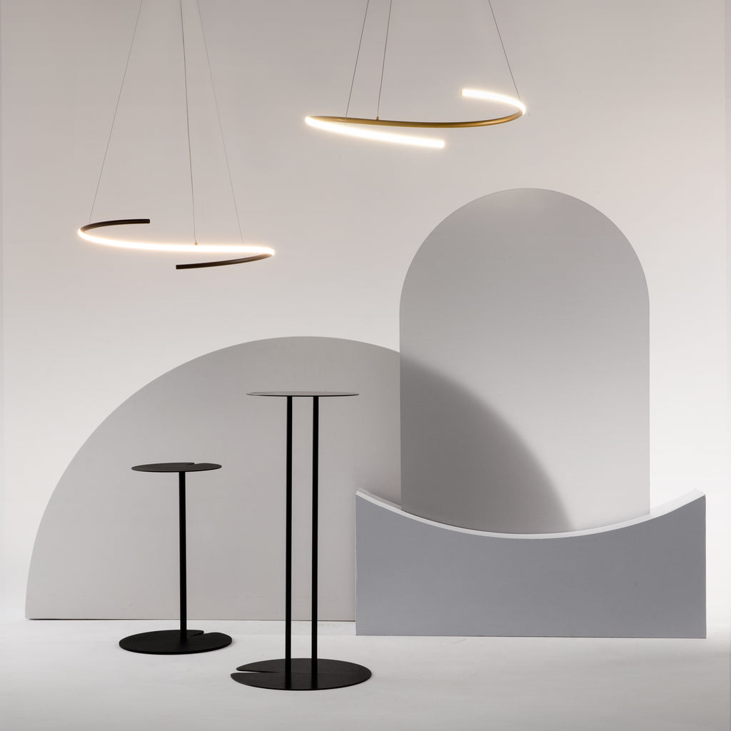 Maytoni Lampa wisząca Curve - Aluminium - Mosiądz MOD242PL-L33BSK