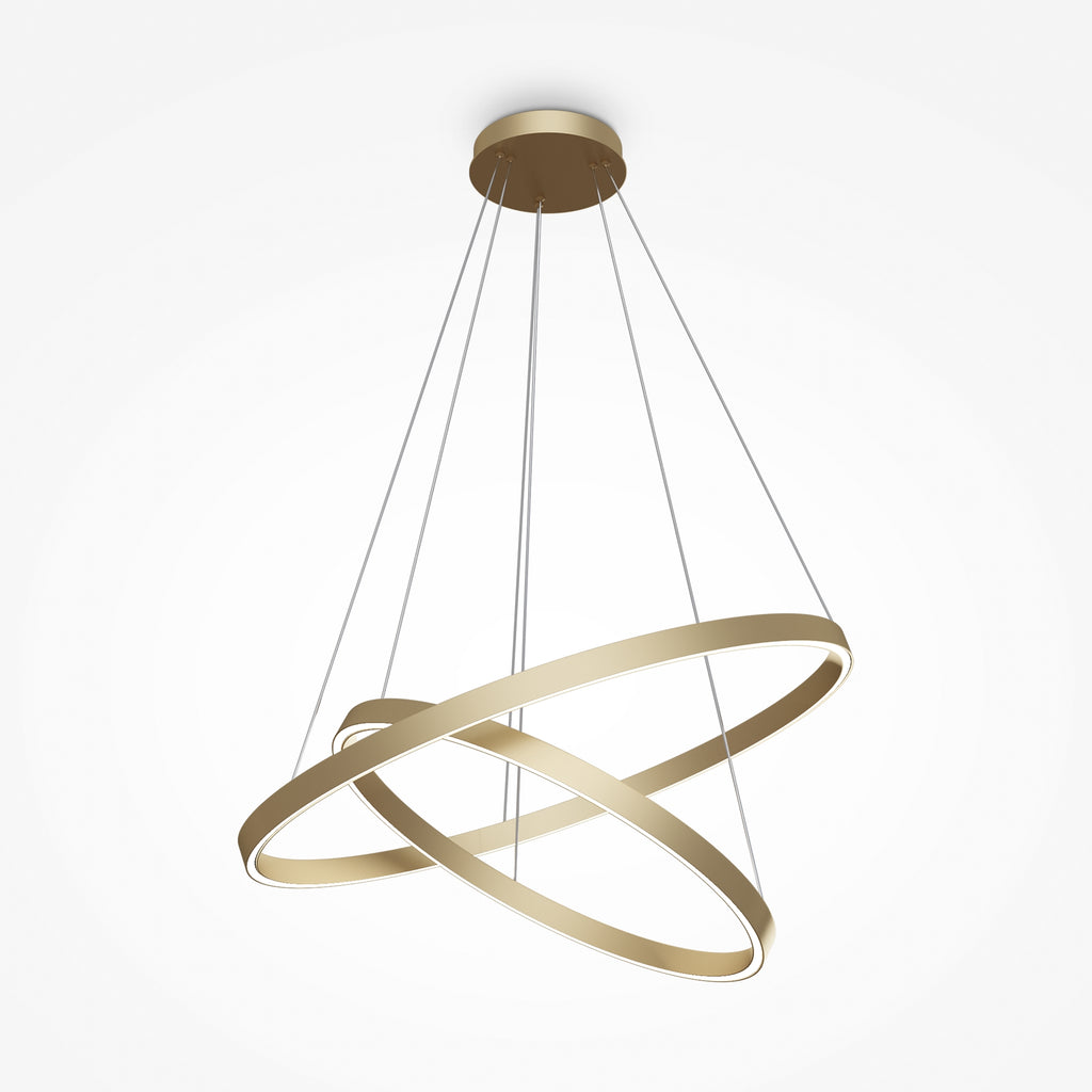 Maytoni Lampa wisząca Rim - Aluminium - Mosiądz MOD058PL-L74BS4K