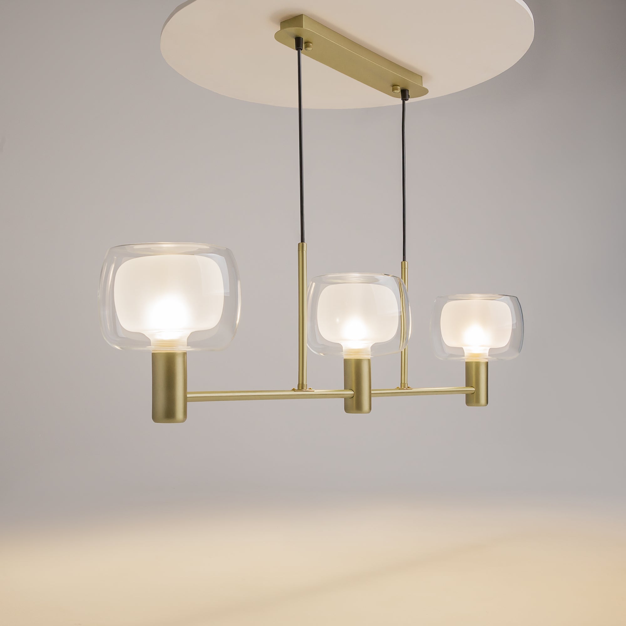 Maytoni Lampa wisząca Vision - Aluminium - Złoty MOD411PL-03G