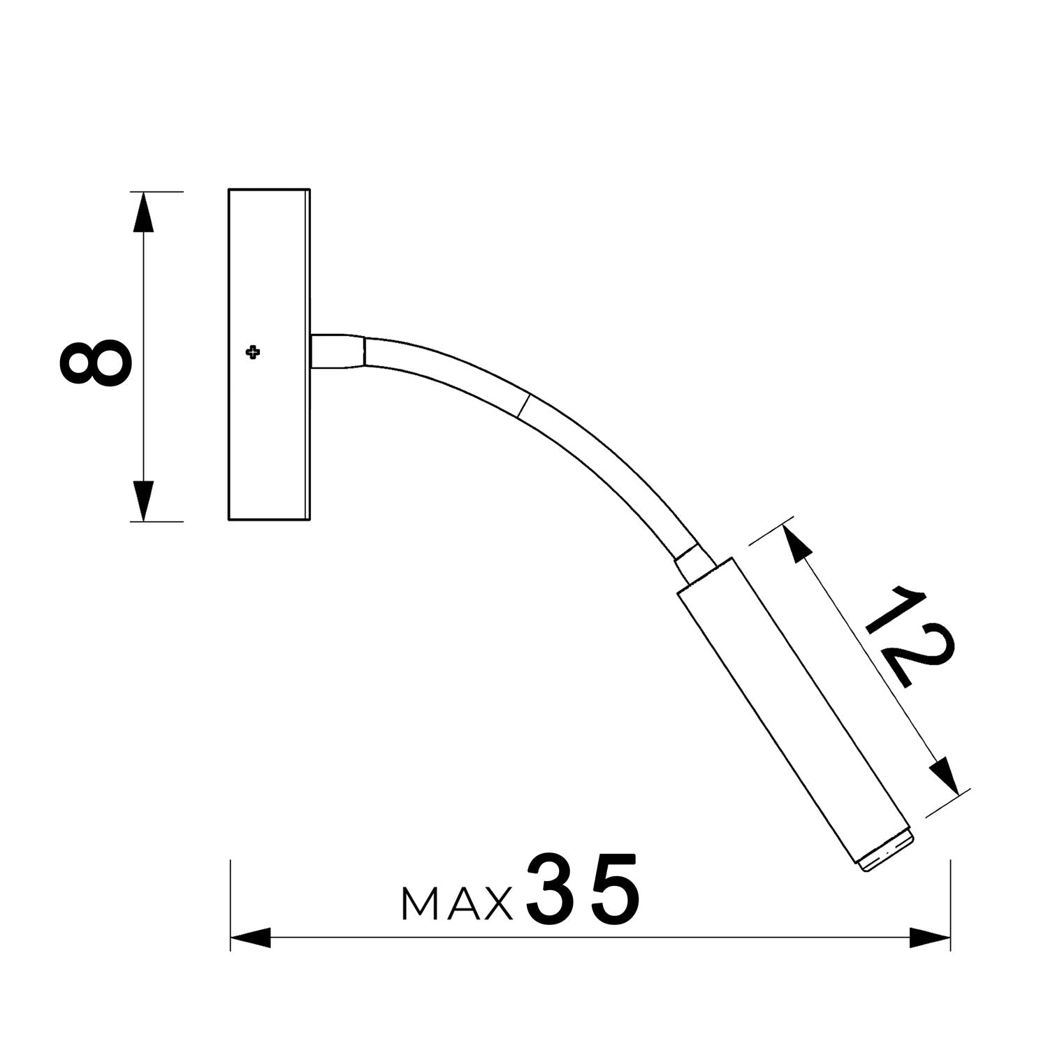 kinkiet Arden G9 white 1xG9