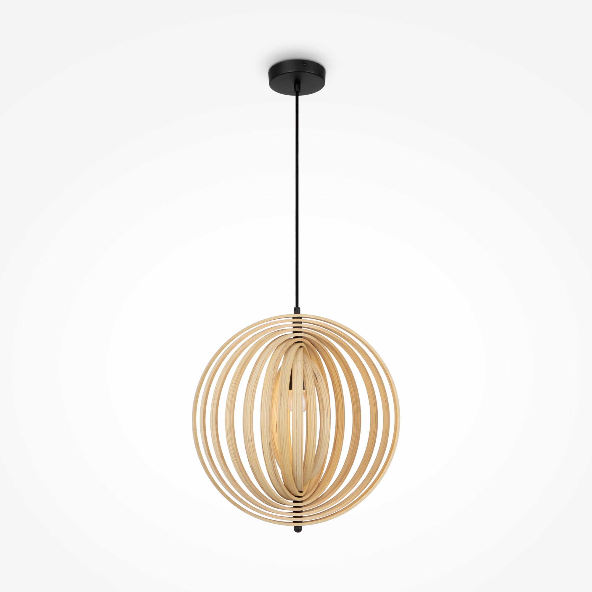 Maytoni Lampa wisząca Roots - Metal - Czarny MOD197PL-01W