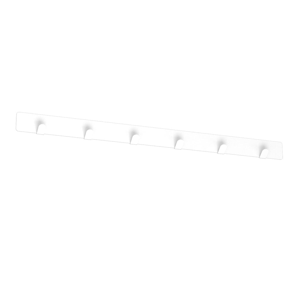 wall towel hanger 60 cm - multiple - 6 rack, white