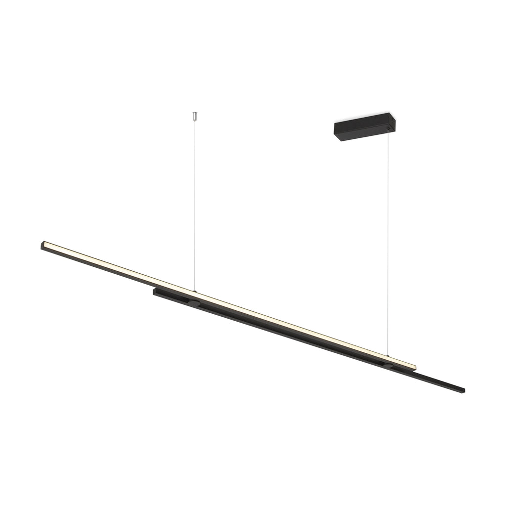 Maytoni Lampa wisząca Halo - Aluminium - Czarny MOD005PL-L48BK