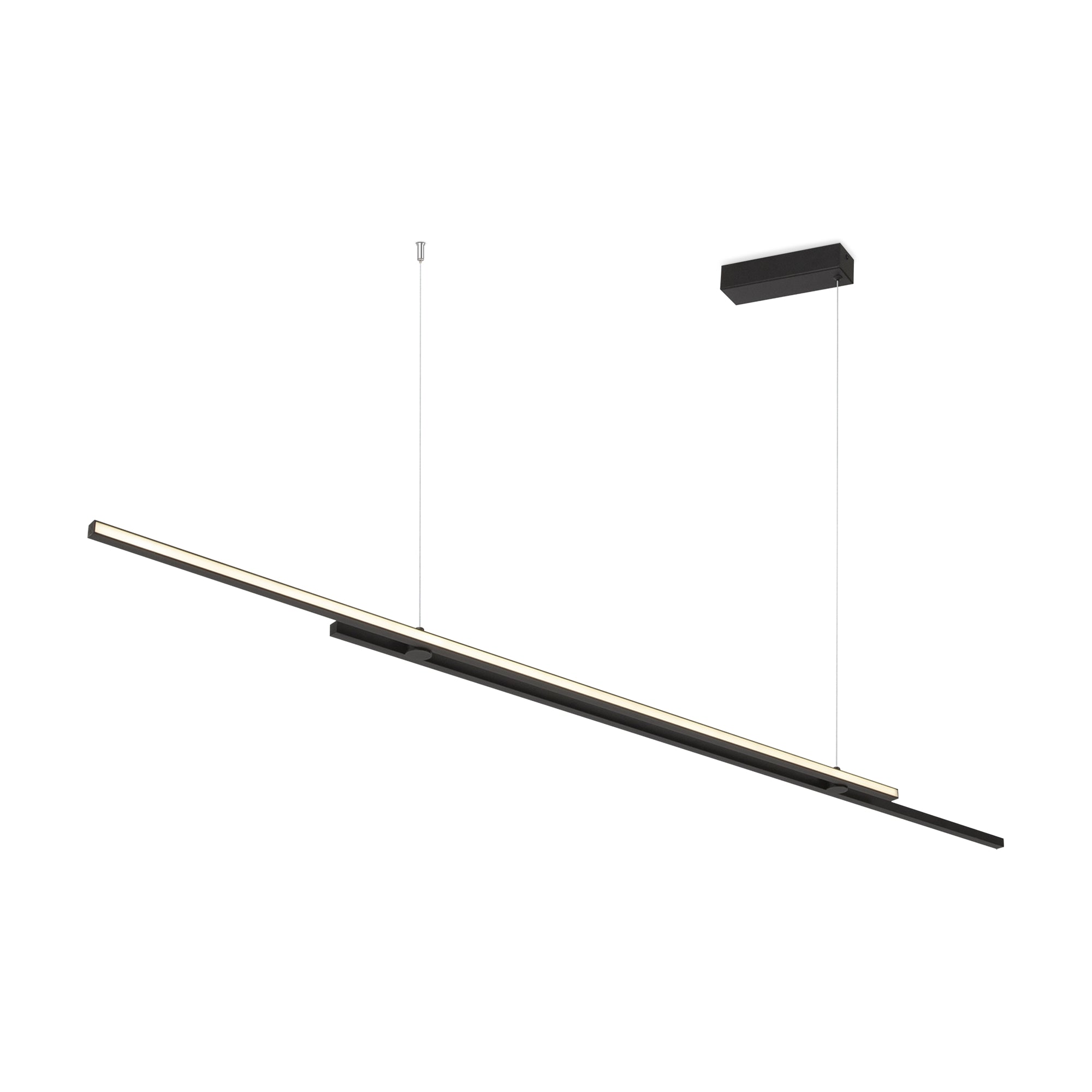 Maytoni Lampa wisząca Halo - Aluminium - Czarny MOD005PL-L48BK