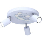 spot Fun Night Elephant blue plate dia 300, 3xGU10