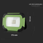 10W Naświetlacz LED z akumulatorem / Chip SAMSUNG / Funkcje SOS FLASH+USB+Gniazdo MICRO / Barwa:6400K