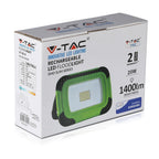 20W Naświetlacz LED z akumulatorem / Chip SAMSUNG / Funkcje SOS FLASH+USB+Gniazdo MICRO / Barwa:6400K