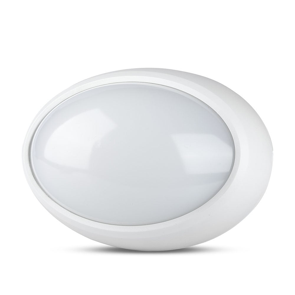 12W Plafon Owalny / IP54 / Barwa:6400K / Obudowa: Biała