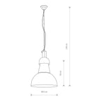 Nowodvorski Lampa wisząca HIGH-BAY 25W only LED 50/60Hz - Stal lakierowana - Czarny 5067