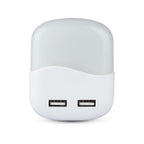 Mini lampka nocna z ładowarką USB / Chip SAMSUNG / Barwa:4000K / Kwadrat