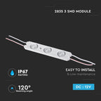 1.5W Moduły LED 3SMD / Barwa:6000K / IP67