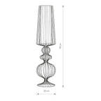 Nowodvorski Lampa stołowa AVEIRO L 25W only LED 50/60Hz - Stal lakierowana - Czarny 5126