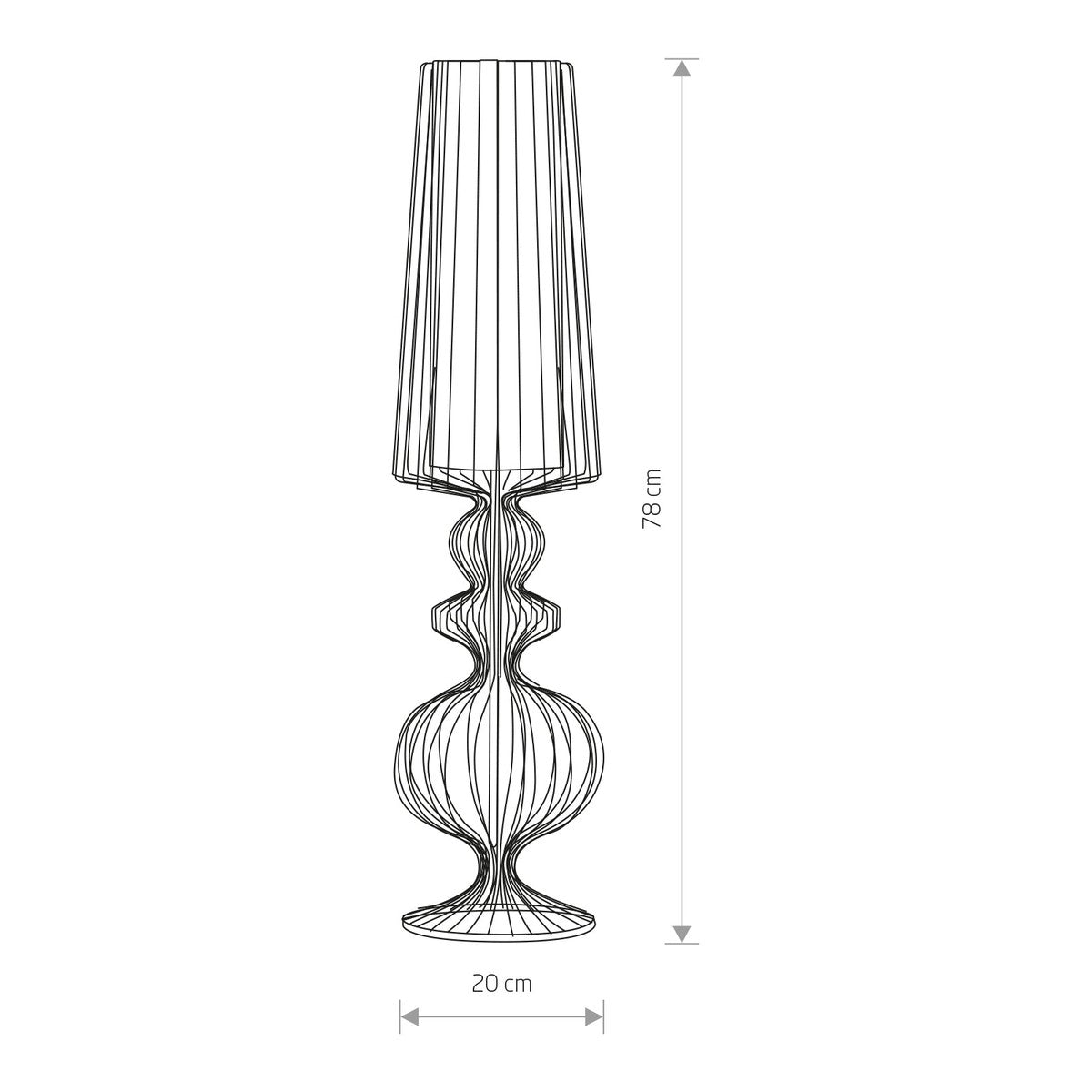 Nowodvorski Lampa stołowa AVEIRO L 25W only LED 50/60Hz - Stal lakierowana - Czarny 5126