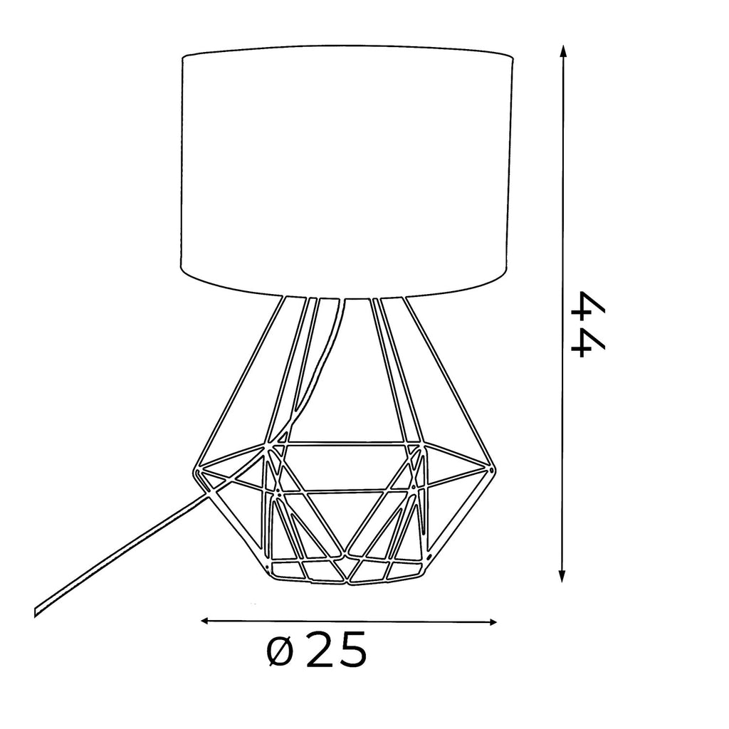 lampka gab. Basket New black 1xE27