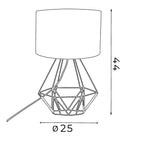 lampka gab. Basket New black 1xE27