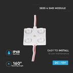 1.44W Moduł LED / Barwa:6000K / IP68