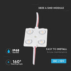 1.44W Moduł LED / Barwa: Niebieski / IP68