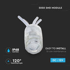 0.24W Moduł LED / Barwa: Niebieski / IP68