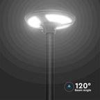 7.5W Ogrodowa Lampa Solarna z czujnikiem ruchu / Barwa:4000K / Obudowa: Czarna