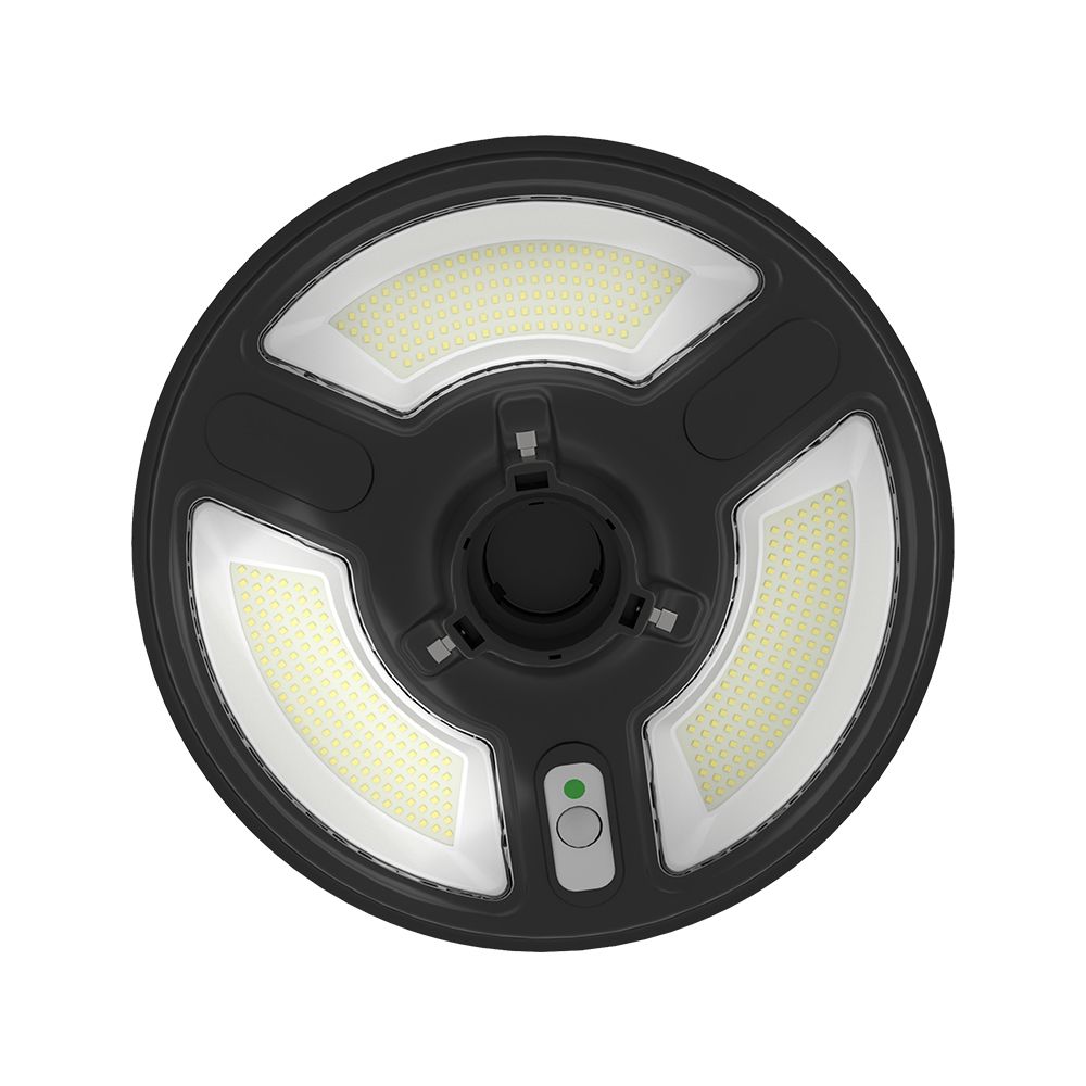 7.5W Ogrodowa Lampa Solarna z czujnikiem ruchu / Barwa:6500K / Obudowa: Czarna