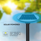 10W Ogrodowa Lampa Solarna z czujnikiem ruchu / Barwa:6500K / Obudowa: Czarna
