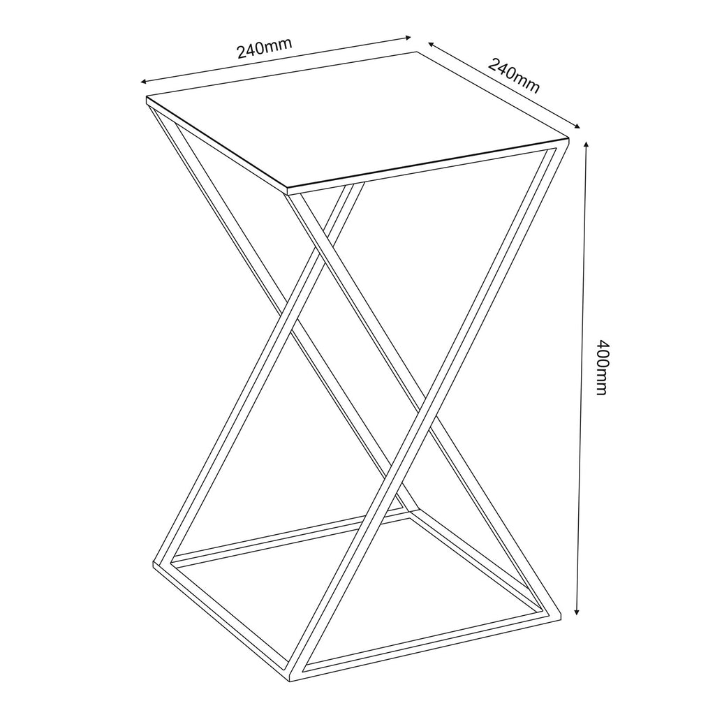 Flower stand Column B 400x240x240 beige