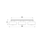 plafon Marti white/chrome 3xE27