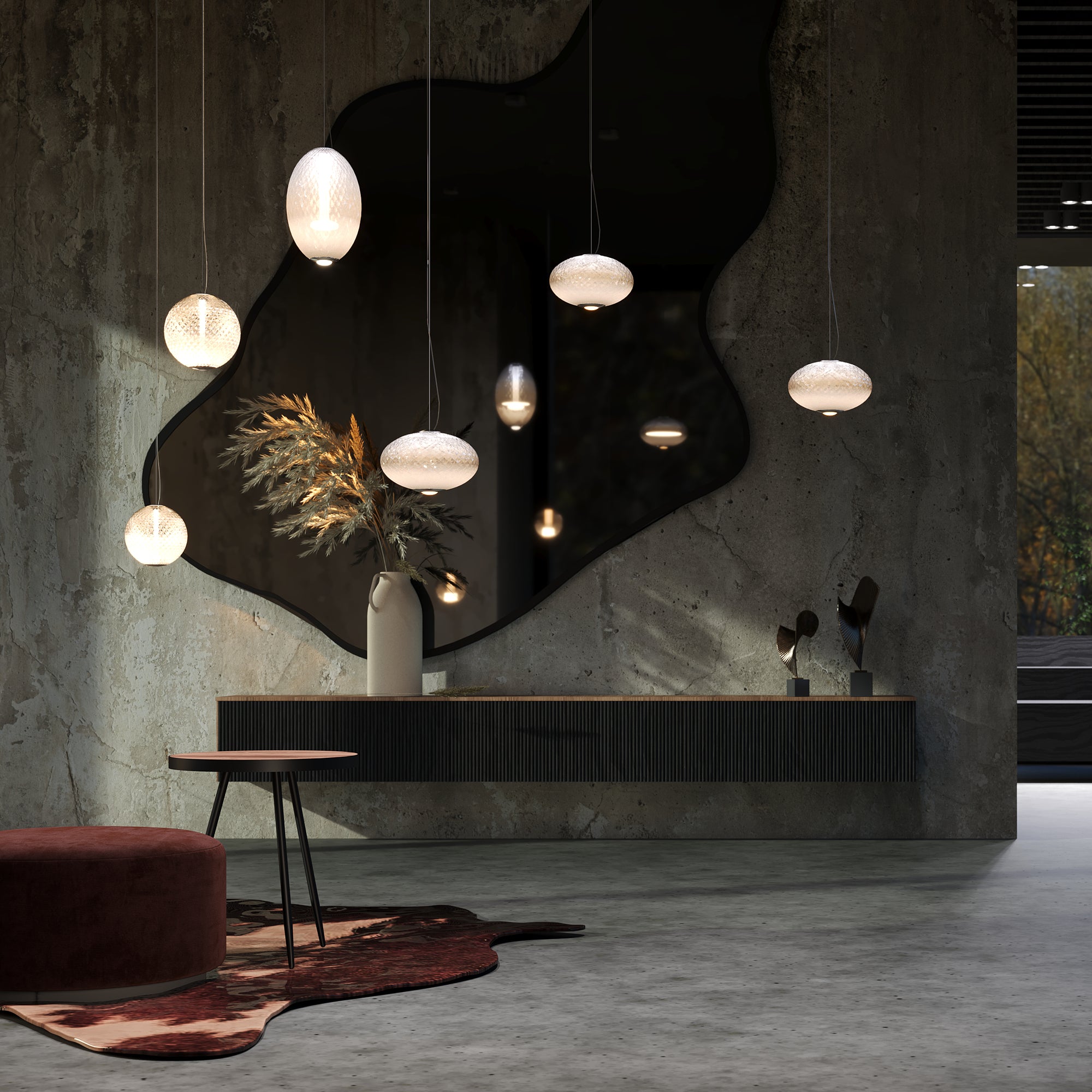 Maytoni Lampa wisząca Bruma - Metal - Chrom MOD397PL-L12CH2.7K