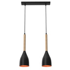żyrandol Muza black/gold 2xE27
